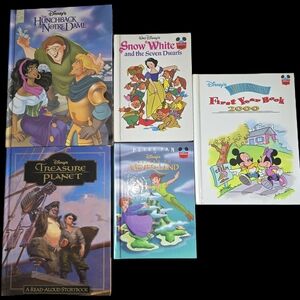 Disney Storybook Set Of 5 Hard Covers Excellent Condition No Scribble Or Marks